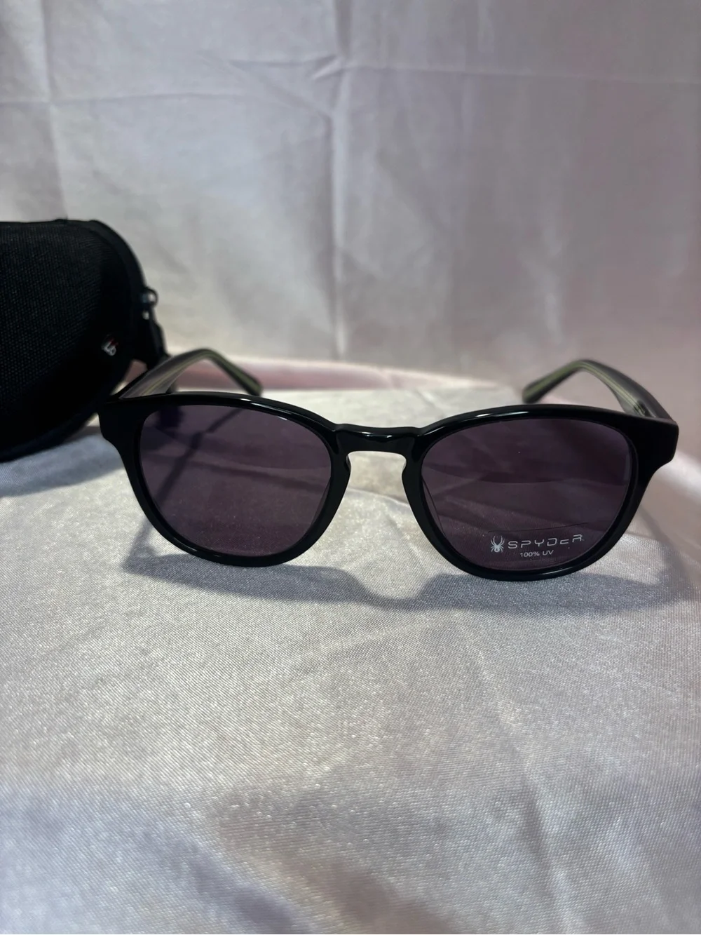 Spyder Black Men's Sunglass and Case Set